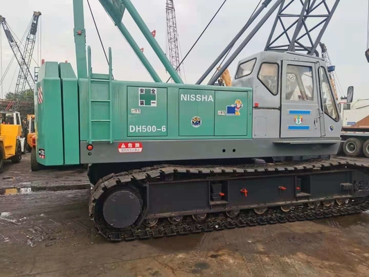 50 Tonnen HITAC KOBEL NISSHA Kh180 p h7050 DH500-6 Crawler Crane mit Isuzu-Motor 2010 Jahr