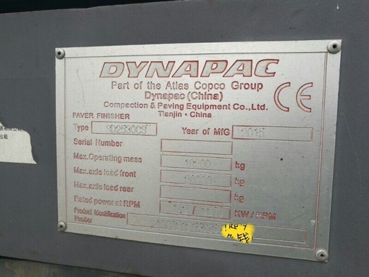 18000 kg Gebrauchtes Asphaltpflaster Dynapac SD3030 SD2503 SD2530 Modell XCM RP952 RP953 Pflaster